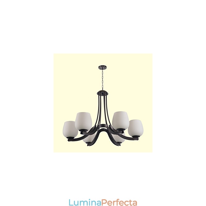 Candelabru din metal cu pictură în stil retro clasic tradițional
