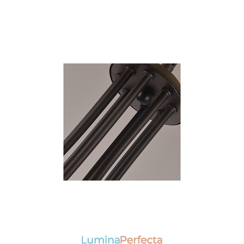Candelabru din metal cu pictură în stil retro clasic tradițional