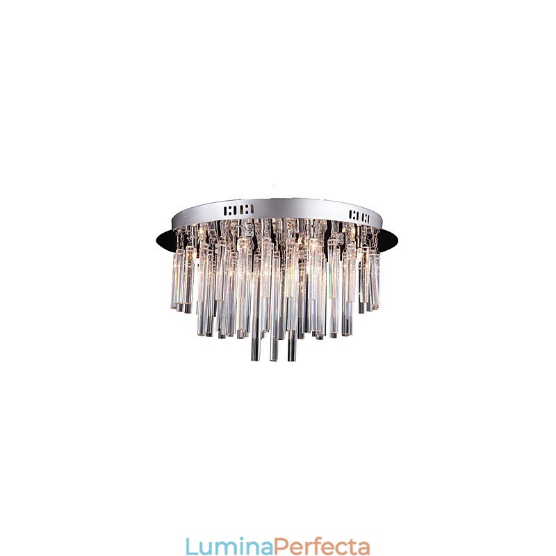 Candelabru modern din cristal cu 12 lumini