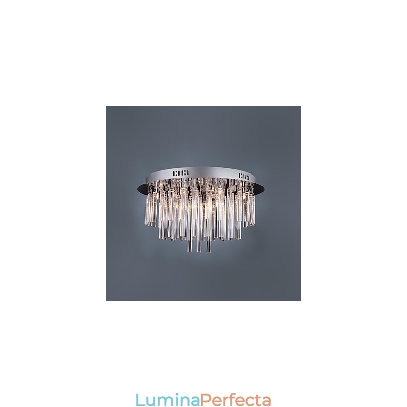 Candelabru modern din cristal cu 12 lumini