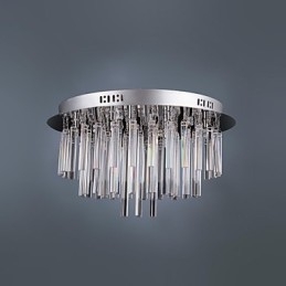 Candelabru modern din cristal cu 12 lumini