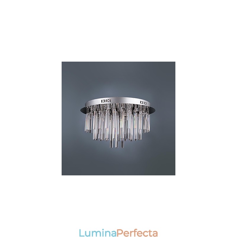 Candelabru modern din cristal cu 12 lumini