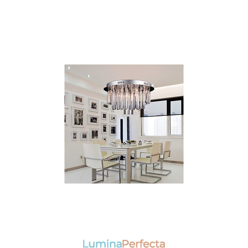 Candelabru modern din cristal cu 12 lumini