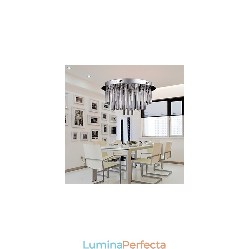 Candelabru modern din cristal cu 12 lumini