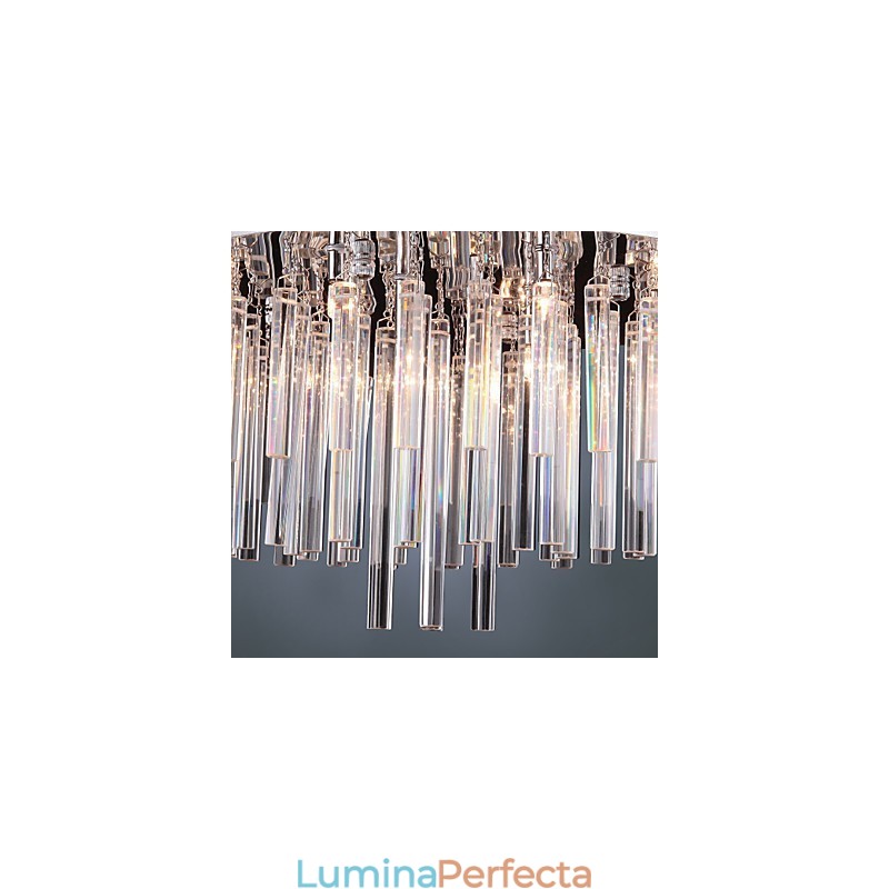 Candelabru modern din cristal cu 12 lumini