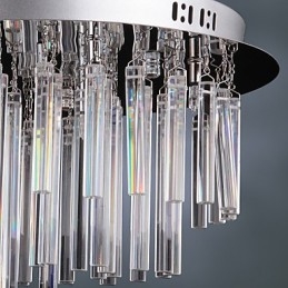 Candelabru modern din cristal cu 12 lumini