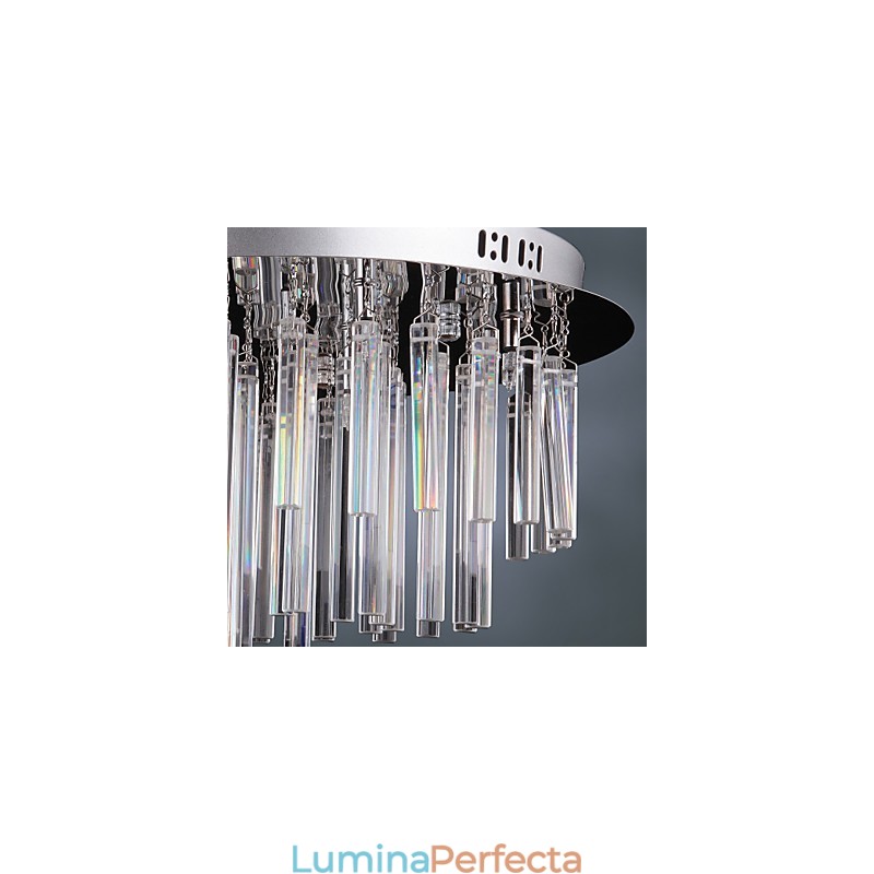 Candelabru modern din cristal cu 12 lumini