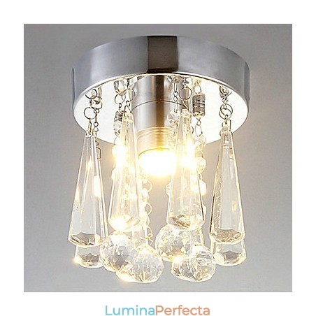 Montaj semi-încastrabil cu 1 lumină din cristal