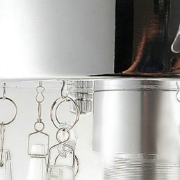 Montaj semi-încastrabil cu 1 lumină din cristal