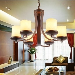Candelabru din metal cu pictură în stil retro clasic tradițional