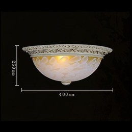 Lumină albă cu montare încastrabilă, rășină de sticlă, sculptură în aur, clasic european