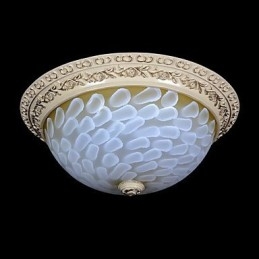 Lumină albă cu montare încastrabilă, rășină de sticlă, sculptură în aur, clasic european