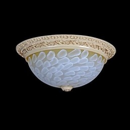 Lumină albă cu montare încastrabilă, rășină de sticlă, sculptură în aur, clasic european