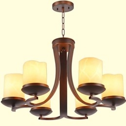 Candelabru din metal cu pictură în stil retro clasic tradițional