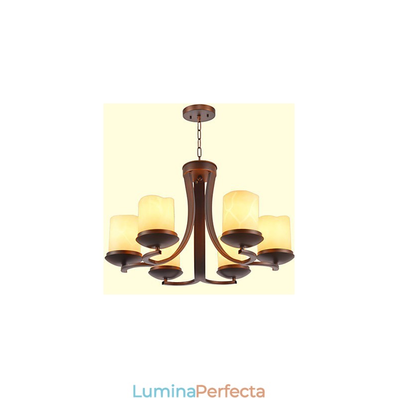 Candelabru din metal cu pictură în stil retro clasic tradițional