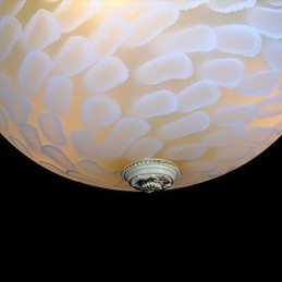 Lumină albă cu montare încastrabilă, rășină de sticlă, sculptură în aur, clasic european