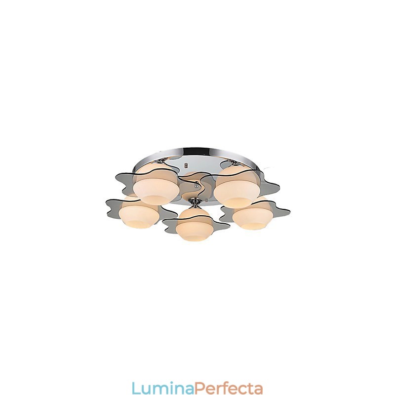 Plafoniera Moderna Plafoniera 5 Lumini Metal Contemporan
