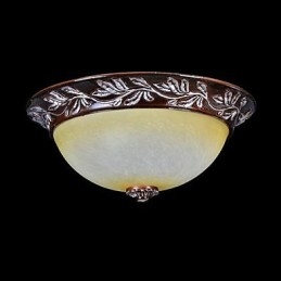 Montare încasată, alb, galben, sticlă, rășină, argint, sculptură, clasic european