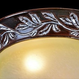 Montare încasată, alb, galben, sticlă, rășină, argint, sculptură, clasic european