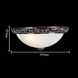Lumină cu montare încasată, rășină de sticlă, sculptură în argint, clasic european