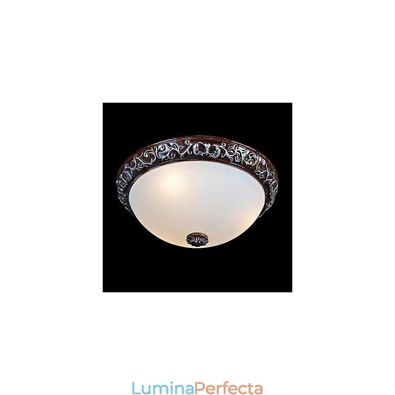 Lumină cu montare încasată, rășină de sticlă, sculptură în argint, clasic european