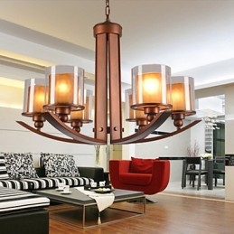 Candelabru din metal cu pictură în stil retro clasic tradițional