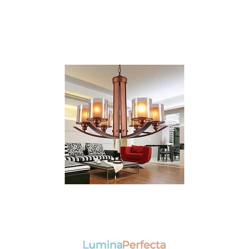 Candelabru din metal cu pictură în stil retro clasic tradițional