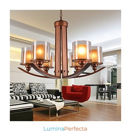 Candelabru din metal cu pictură în stil retro clasic tradițional Candelabru din metal cu pictură în stil retro clasic tradițional