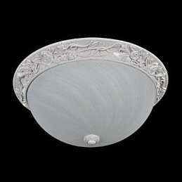 Lumină cu montare încastrabilă albă din rășină din sticlă sculptată clasic european