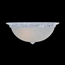 Lumină cu montare încastrabilă albă din rășină din sticlă sculptată clasic european