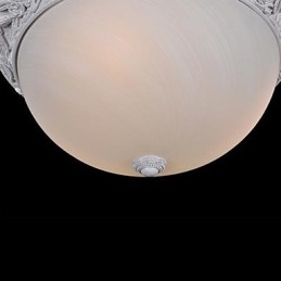 Lumină cu montare încastrabilă albă din rășină din sticlă sculptată clasic european