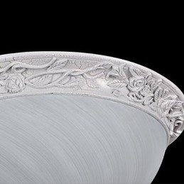 Lumină cu montare încastrabilă albă din rășină din sticlă sculptată clasic european