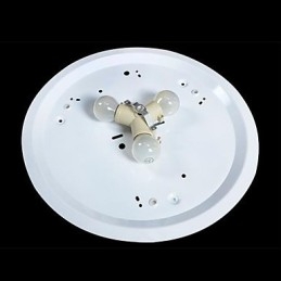 Lumină cu montare încastrabilă albă din rășină din sticlă sculptată clasic european