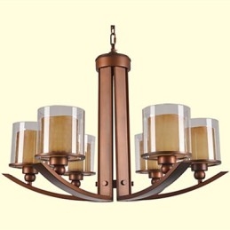 Candelabru din metal cu pictură în stil retro clasic tradițional