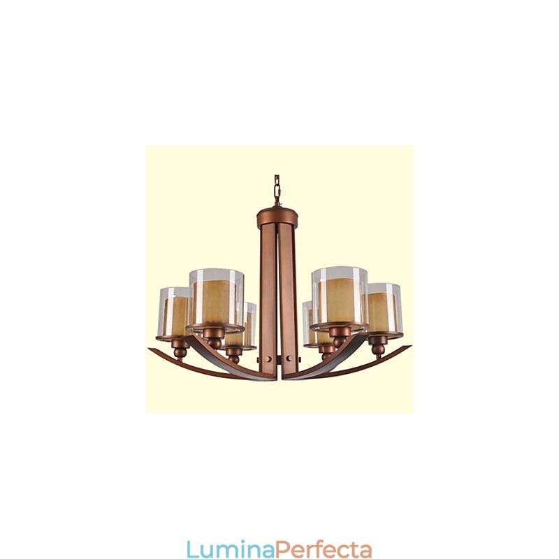 Candelabru din metal cu pictură în stil retro clasic tradițional