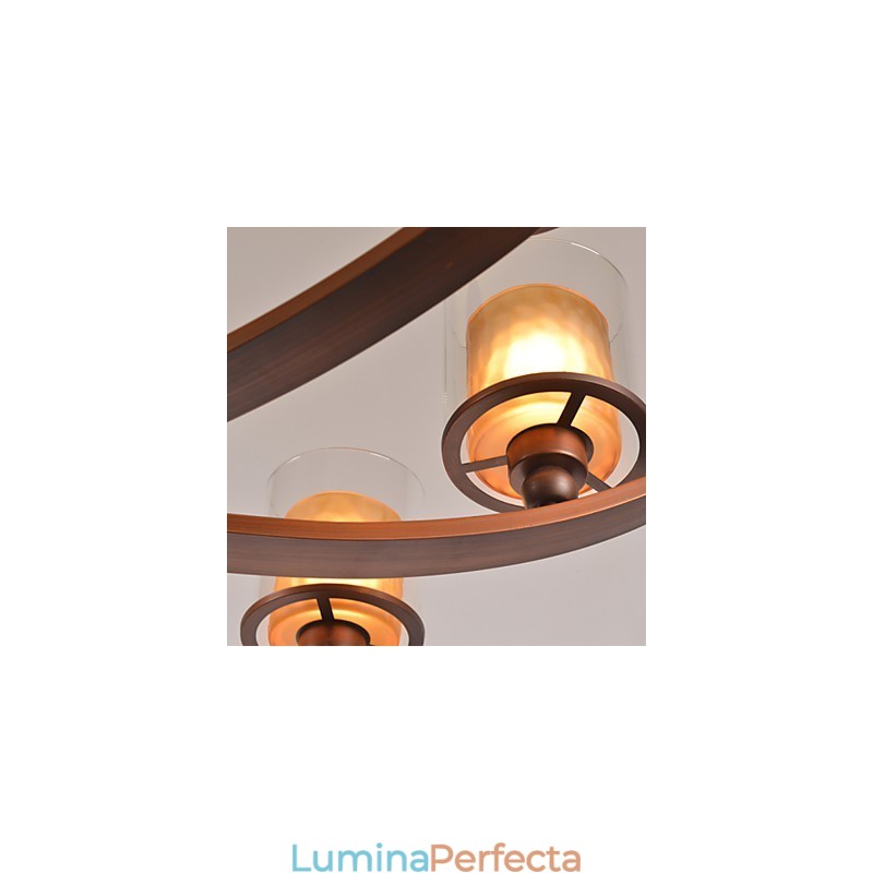 Candelabru din metal cu pictură în stil retro clasic tradițional