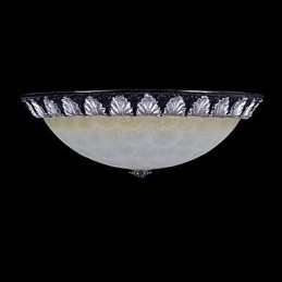 Model de lumină cu montare încasată, rășină de sticlă, sculptură în argint, clasic european