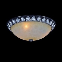 Model de lumină cu montare încasată, rășină de sticlă, sculptură în argint, clasic european