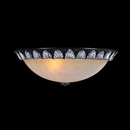 Model de lumină cu montare încasată, rășină de sticlă, sculptură în argint, clasic european