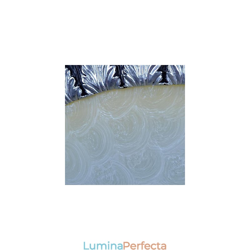 Model de lumină cu montare încasată, rășină de sticlă, sculptură în argint, clasic european