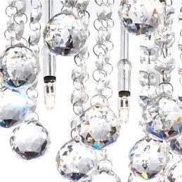 Suport semi-încastrabil din cristal modern cu 8 lumini (bază bec G4)