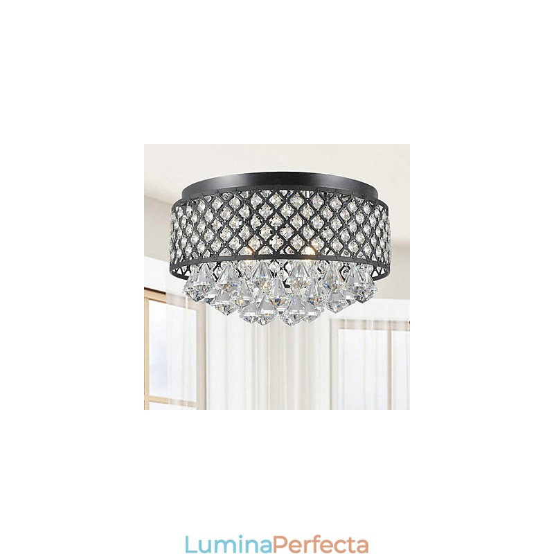 Montaj din metal cu pictură clasică tradițională cu cristal