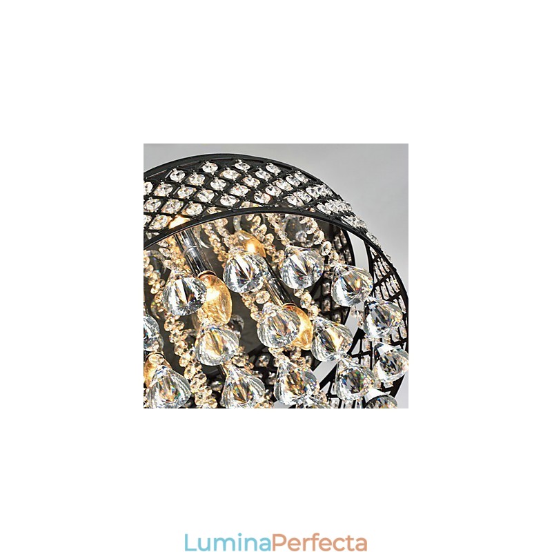 Montaj din metal cu pictură clasică tradițională cu cristal
