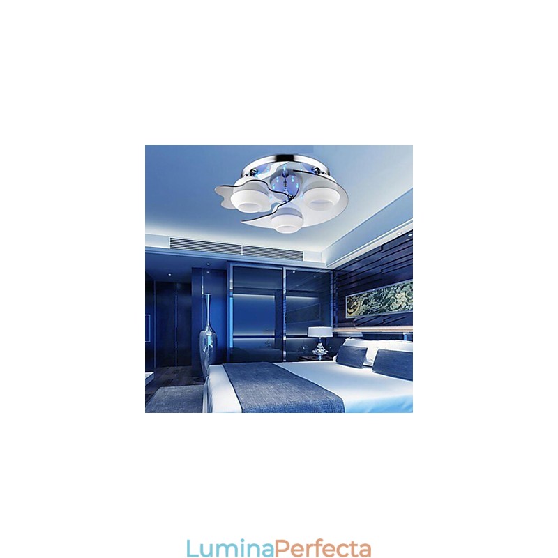 Plafon cu 3 lumini Modern Fashion Contracted Alb Oțel inoxidabil Metal