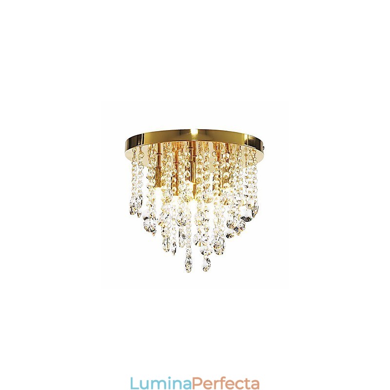Suport semi-încastrabil din cristal modern cu 6 lumini (bază bec G9)