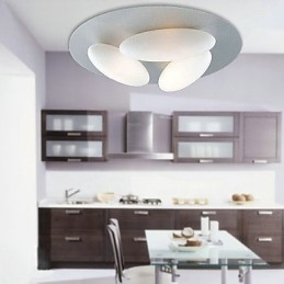 Montaj modern cu 3 lumini (baza becului G9)
