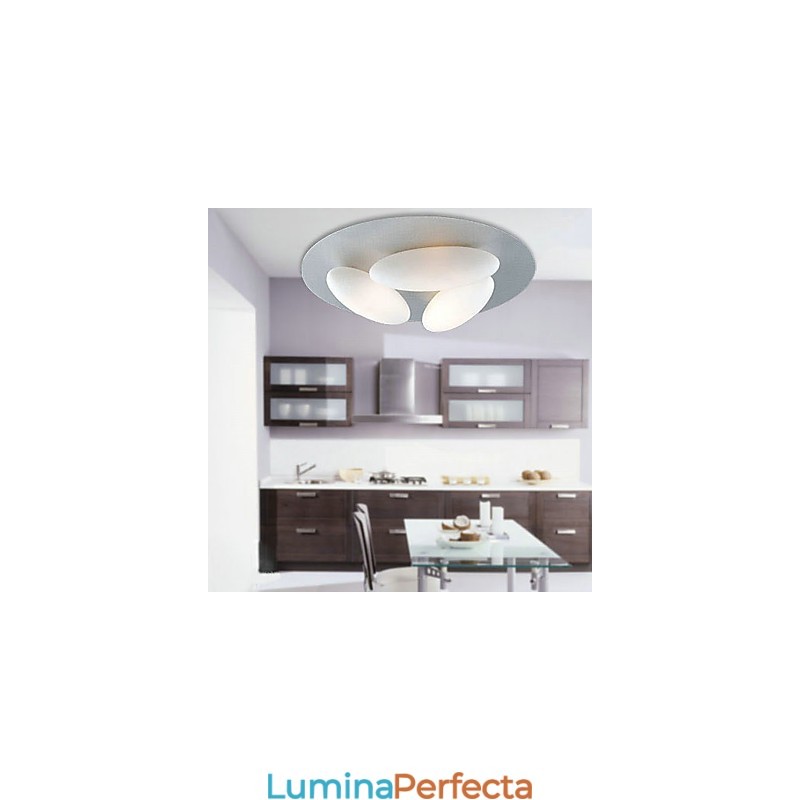 Montaj modern cu 3 lumini (baza becului G9)