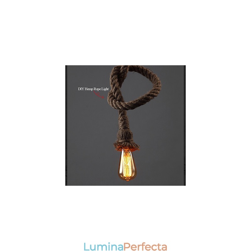 1 Lumină DIY Art Hemp Rope Lumină Creative Hemp Rope Droplight