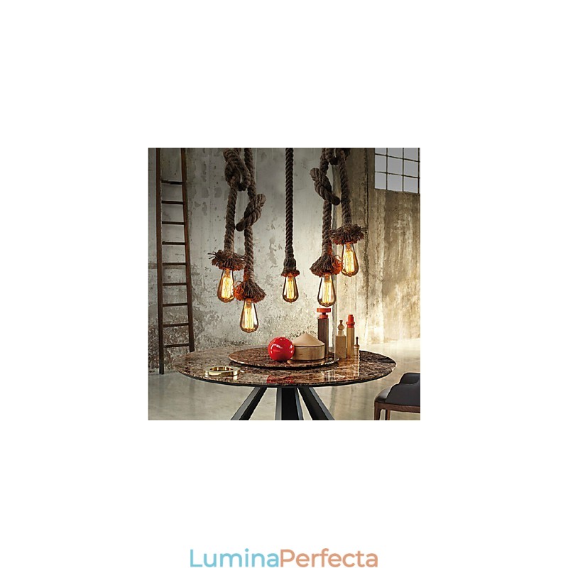 1 Lumină DIY Art Hemp Rope Lumină Creative Hemp Rope Droplight
