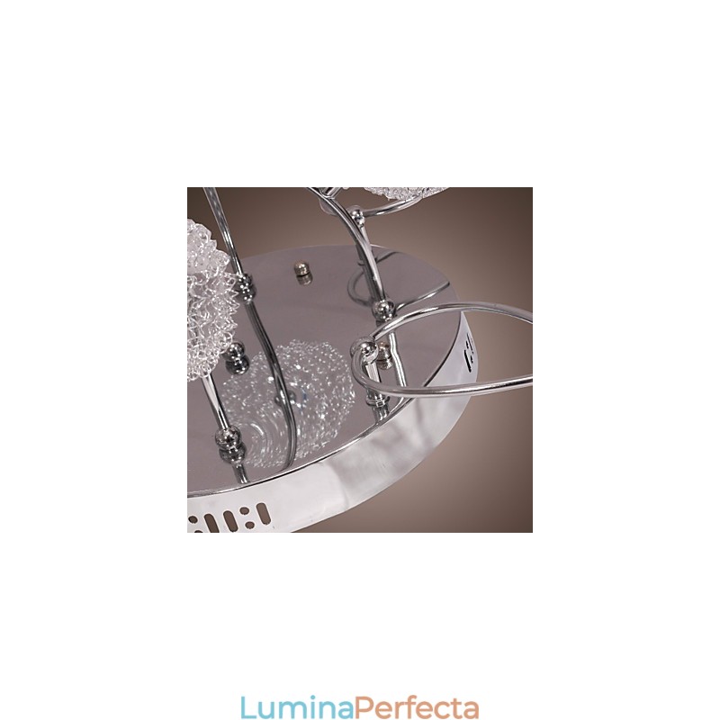 Lumină G4 cu 12 lumini din fier cu abajururi din aluminiu